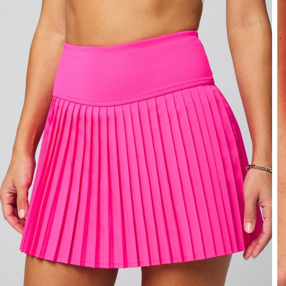 Pink Pleated Skirt - Picture 2 of 2